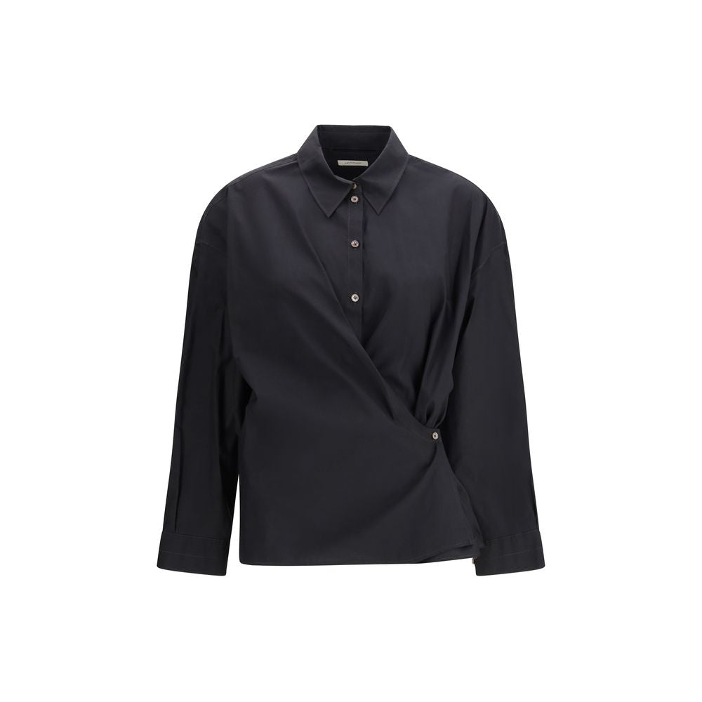 Black Cotton Dress Shirt
