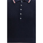 Blue Cotton Polo Shirt