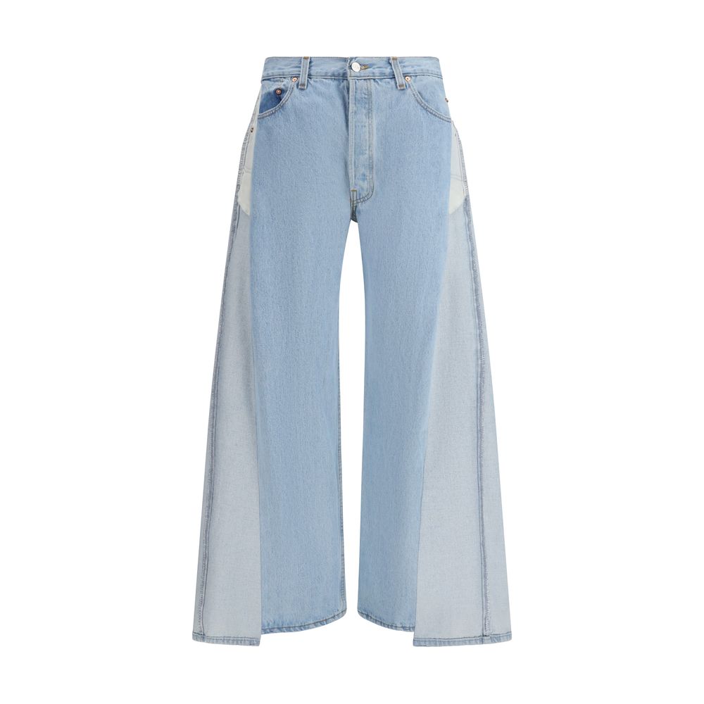 Blue Cotton Jeans Denim