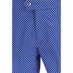 Blue Polyester Shorts