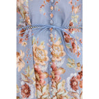 Multicolor Linen Long Dress