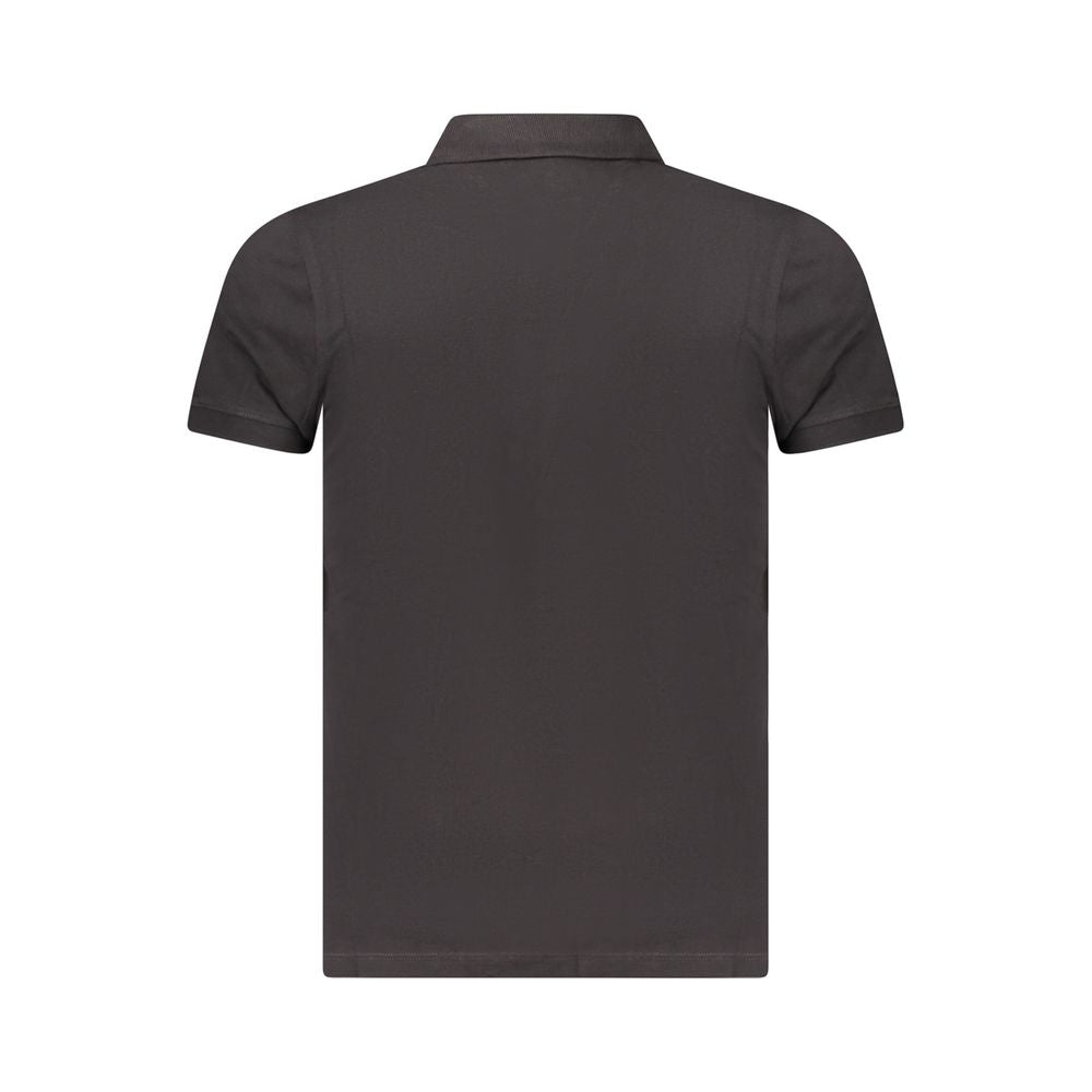 Black Cotton Men's Polo Shirt