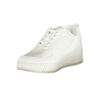 White Polyurethane Women Sneaker
