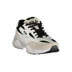 White Polyurethane Men Sneaker