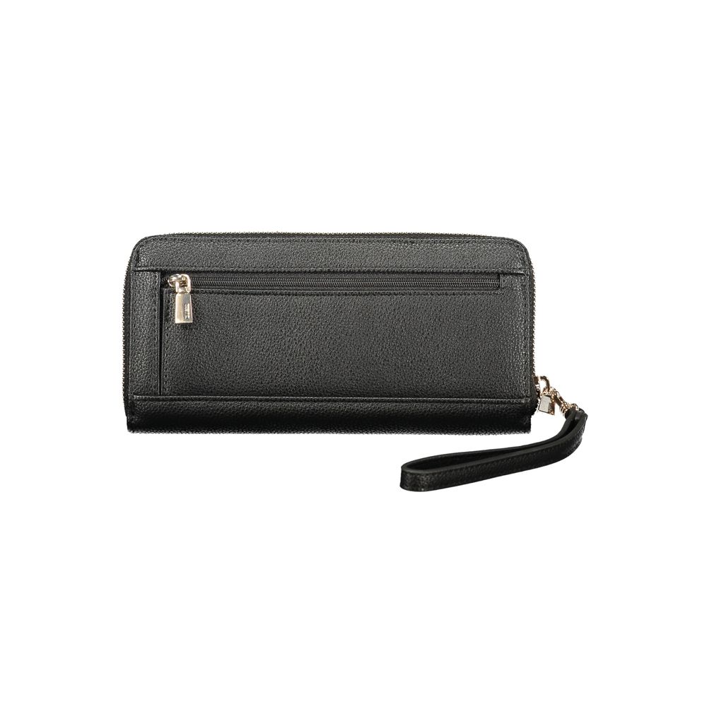 Black Polyurethane Women Wallet