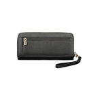 Black Polyurethane Women Wallet
