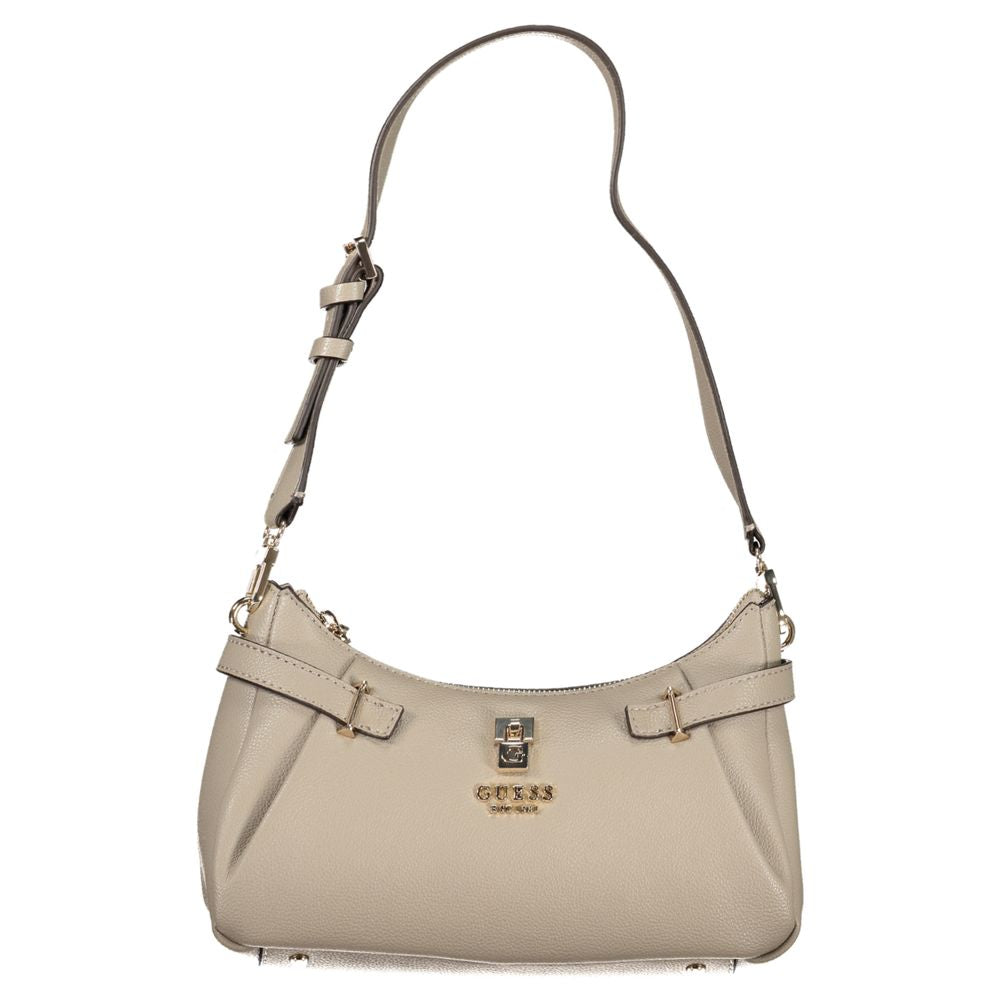 Grigio Polyurethane Women's Handbag