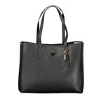 Black Polyurethane Women's Handbag