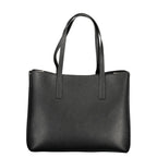 Black Polyurethane Women's Handbag