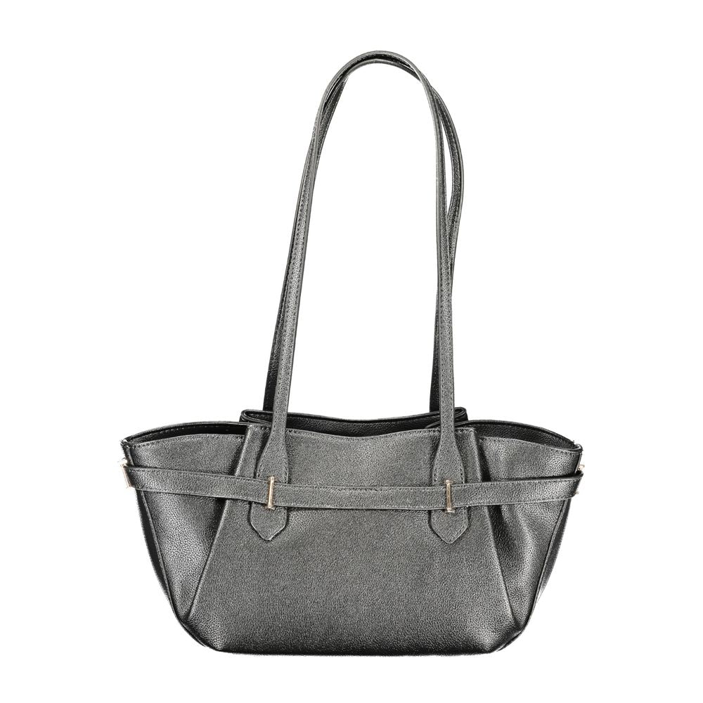 Nero Polyurethane Women Handbag