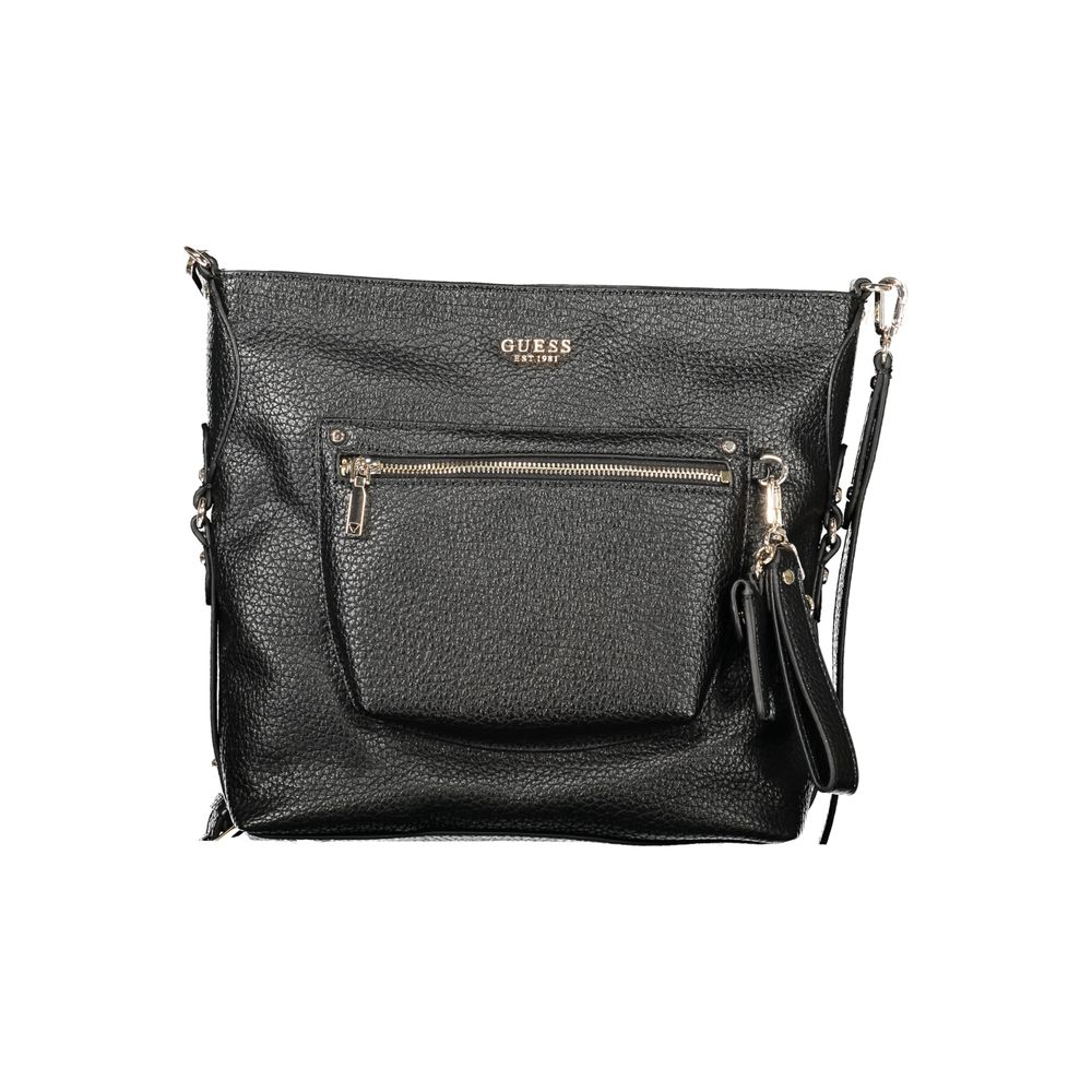 Black Polyurethane Women's Handbag