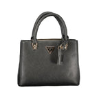 Black Polyurethane Women's Handbag