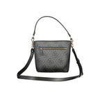 Black Polyurethane Women Handbag