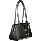 Nero Poliuretano Donna Shoulder Bag