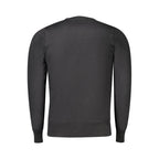 Black Viscosa Mens Sweater