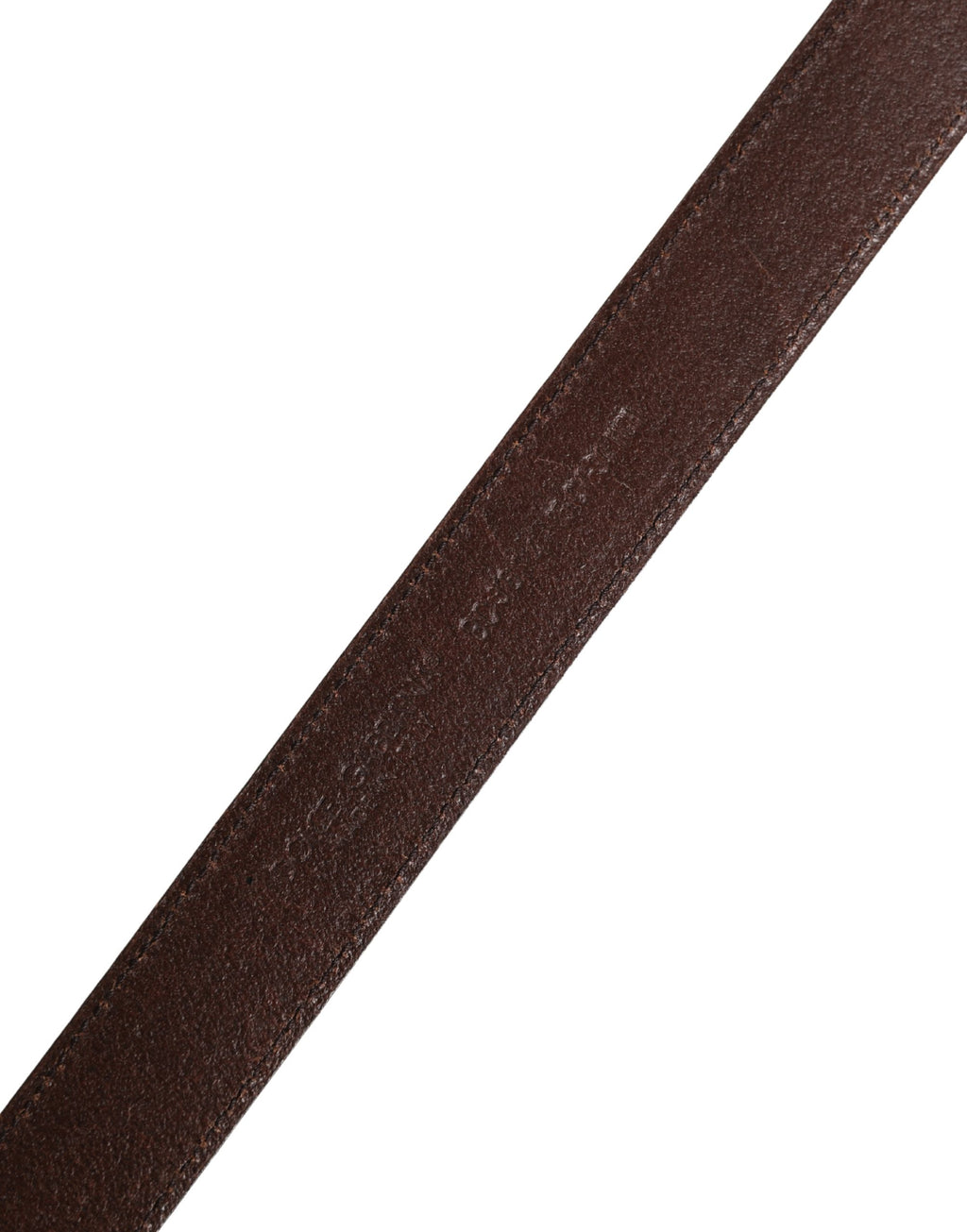 Men Brown Classic Leather Metal Buckle Belt