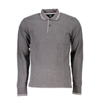 Grigio Cotton Men Polo Shirt