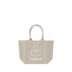 Beige Cotton Shoulder Bag