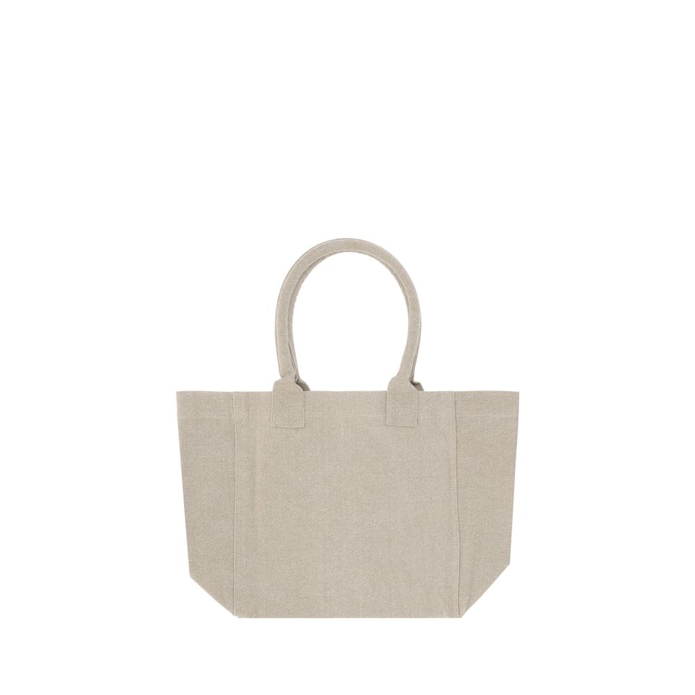 Beige Cotton Shoulder Bag
