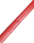 Multicolor Floral Jacquard Metal Buckle Belt