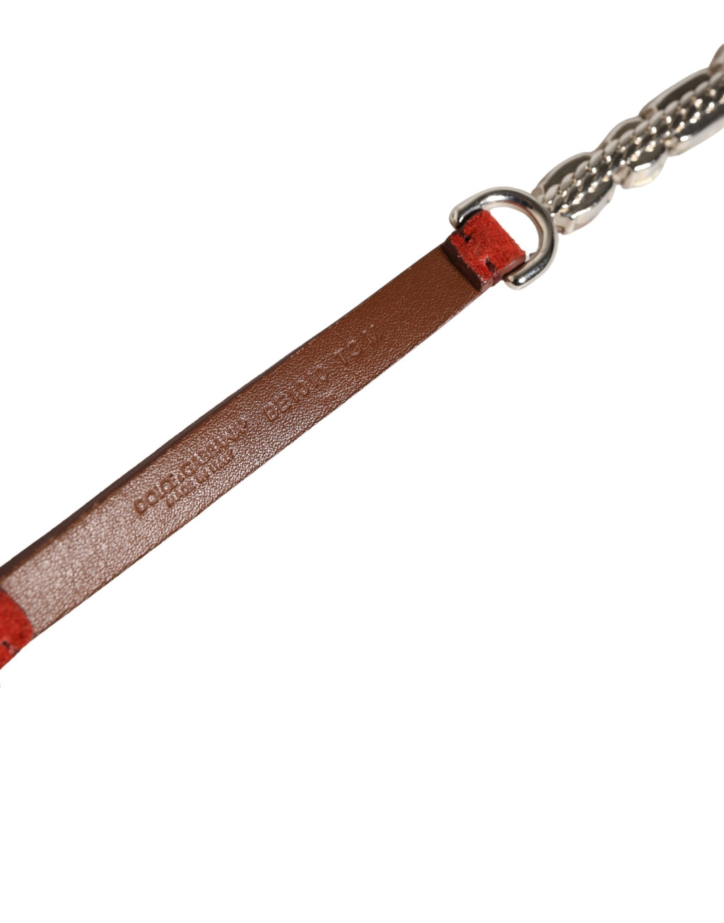 Red Velvet Crystals Chain Embellished Belt