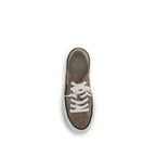 Beige Calf Leather Bos Taurus Low Top Sneakers