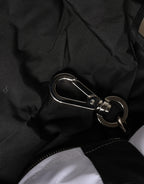 Men Black Polyester Panda Stuffed Ecobag Bag