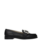 Black Leather Slip-On Loafers