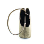 Bicolor Canvas Shoulder Bag