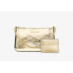 Gold Canvas Clutch Bag