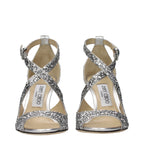 Gray Plastic Strap-On Sandals