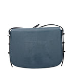 Blue Leather Crossbody Bag