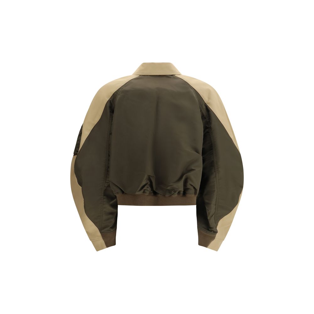 Bicolor Cotton Bomber