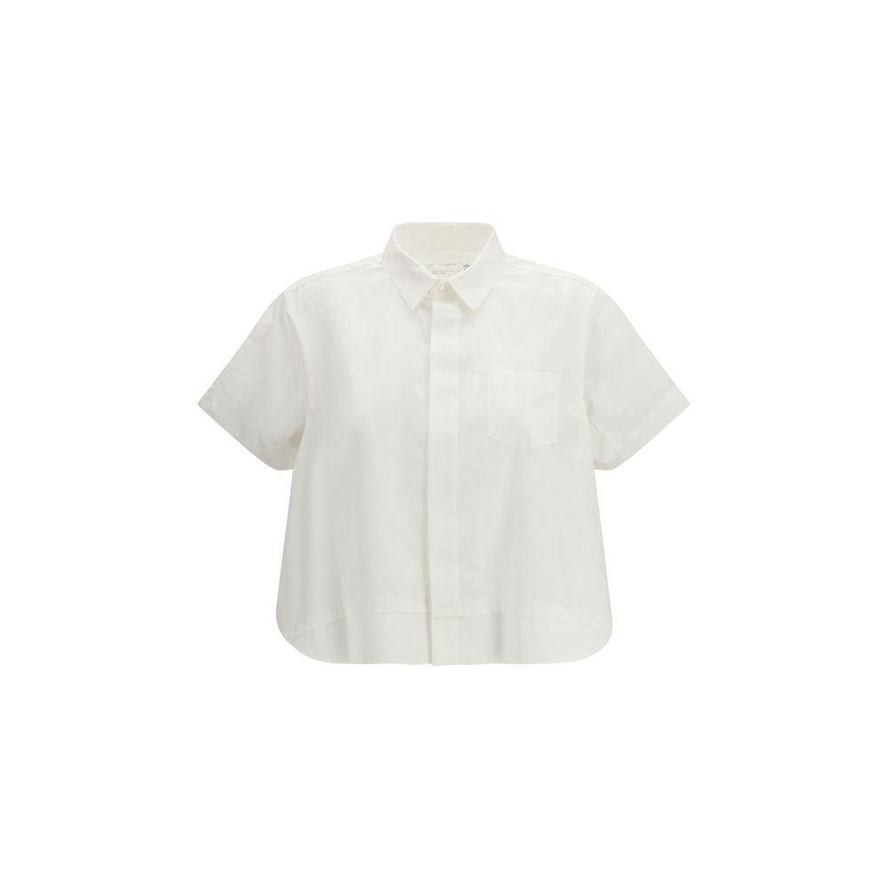 White Cotton Shortsleeve Shirt