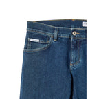 Blue Cotton Skinny Jeans