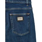 Blue Cotton Skinny Jeans