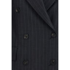 Gray Fleece Wool Blazer