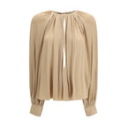 Beige Viscose Blouse