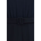 Blue Polyester Jumpsuit