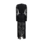 Black Polyamide Casual Dress