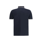 Blue Cotton Polo Shirt