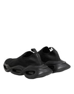 Black Slip On Wave Low Top Sneakers Shoes