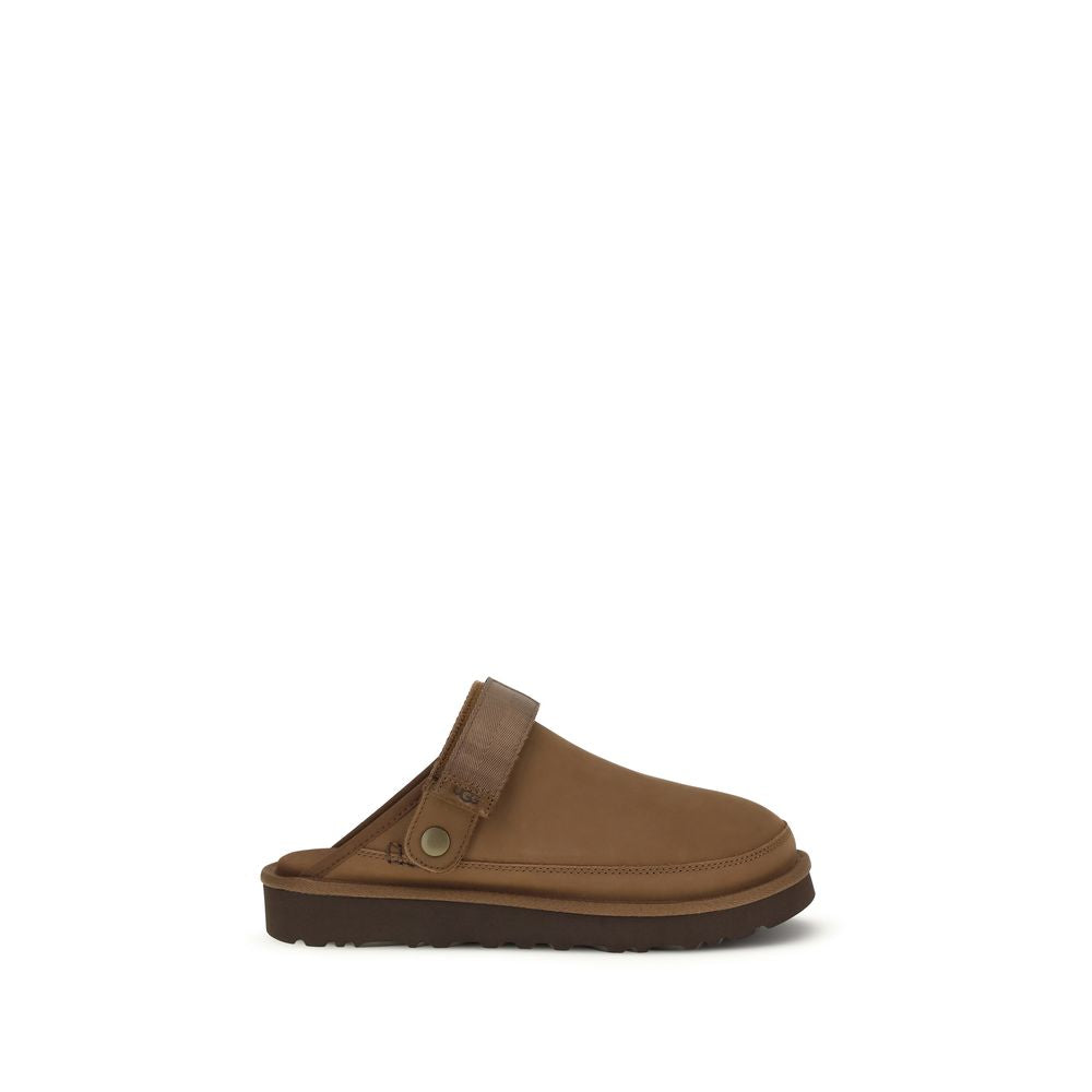 Brown Calf Leather Bos Taurus Mules