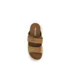 Brown Calf Leather Bos Taurus Strap-On Sandals