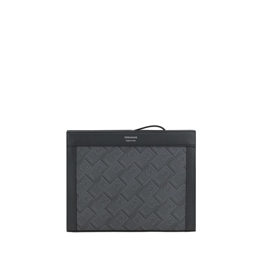 Black Polyethylene Clutch Bag