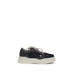Gray Calf Leather Bos Taurus Athletic Sneakers