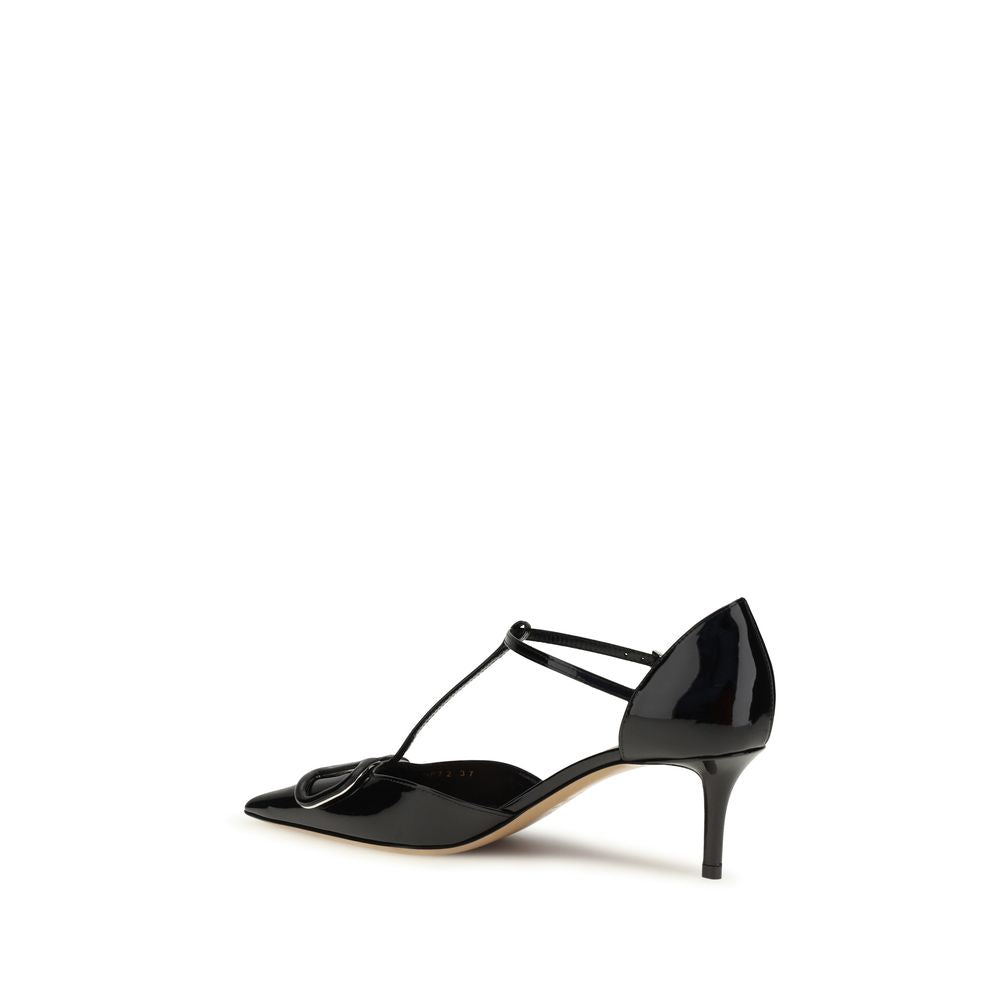 Black Calf Leather Bos Taurus Pumps