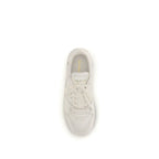 Gray Calf Leather Bos Taurus Low Top Sneakers