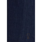 Blue Cotton Casual Dress