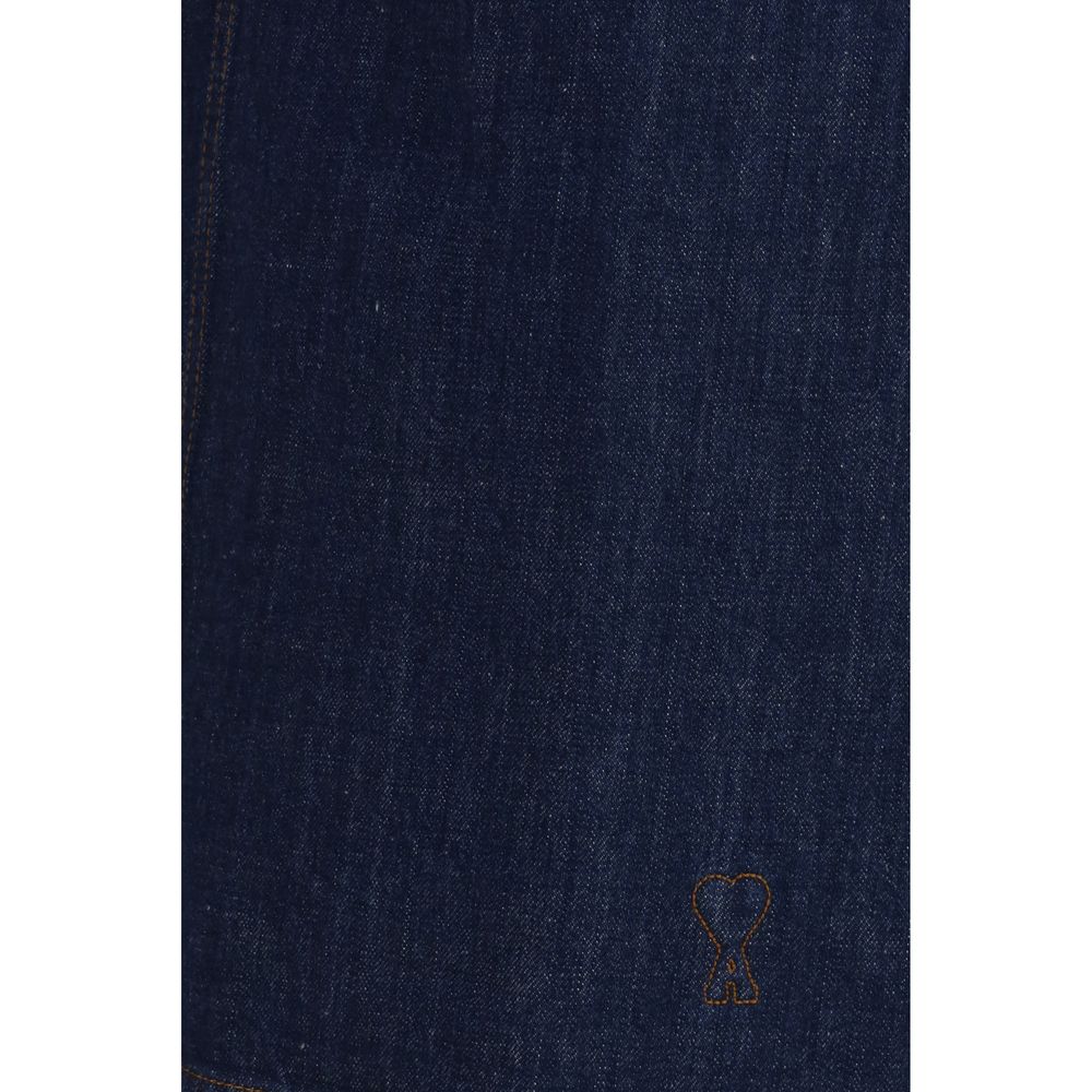 Blue Cotton Casual Dress